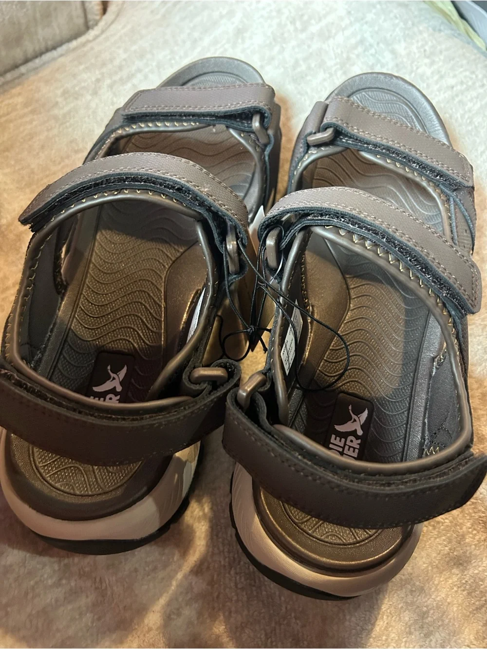 Eddie Bauer Brown Men's Adjustable Strap Sport Sandals
